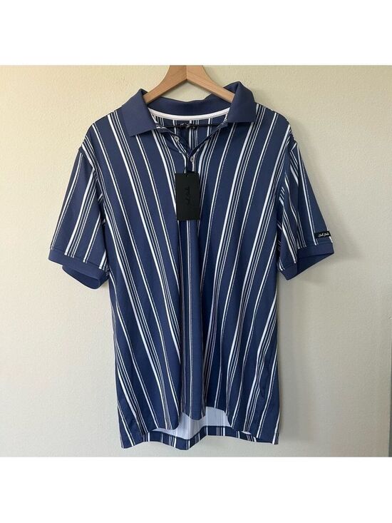 Bad Birdie Other - Bad Birdie Winning Streak Polo Mens XL Cobalt Blue Golf Performance NWT